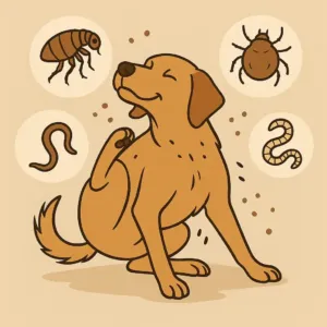 Parasitenbefall beim Hund (Bild)